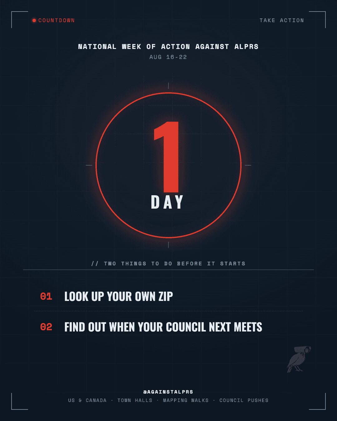 Week of Action — 1 Day (Aug 2026)